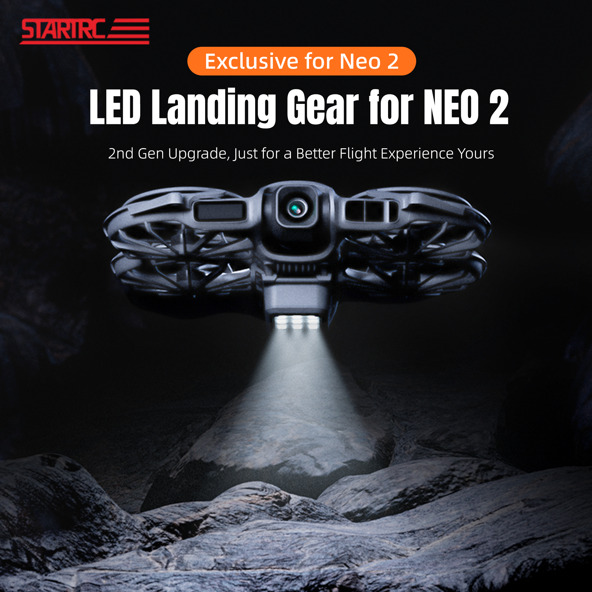 Drone Tablet Mount - Landing Gear with Flash LED for