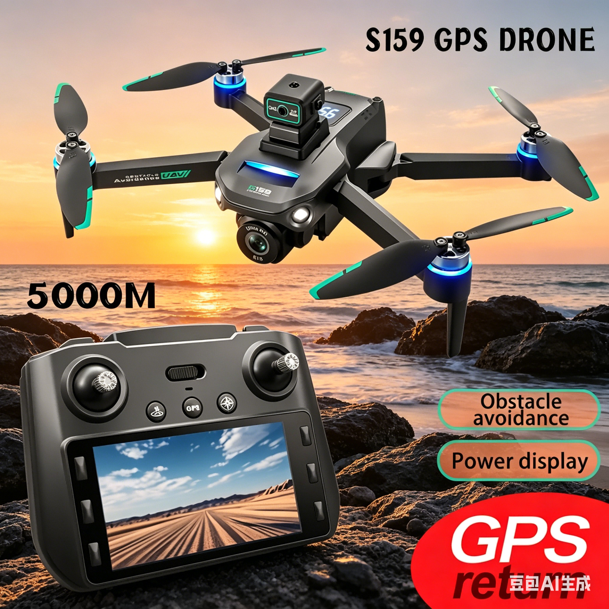 Drone Power Bank - S159 GPS Drone 4K Profesional Dual