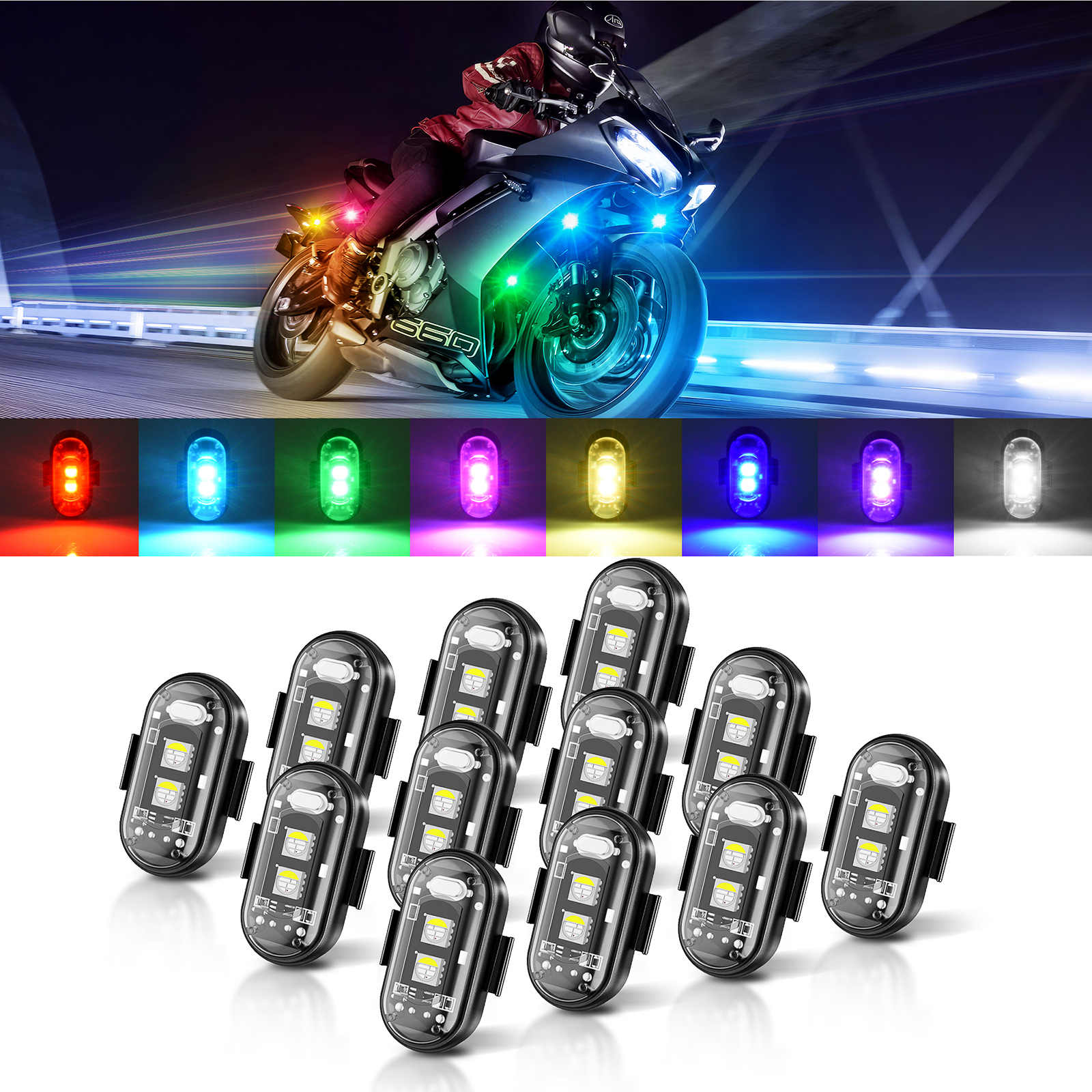 MICTUNING Wireless LED Strobe  - огляд і ціна Drone Strobe Light