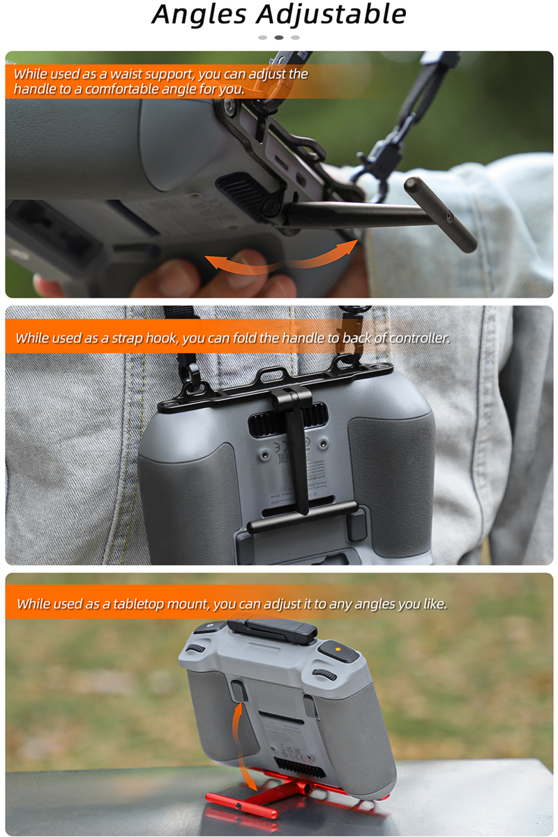 2in1 Handle Stand Bracket Neck - огляд і ціна Drone Remote Controller Lanyard