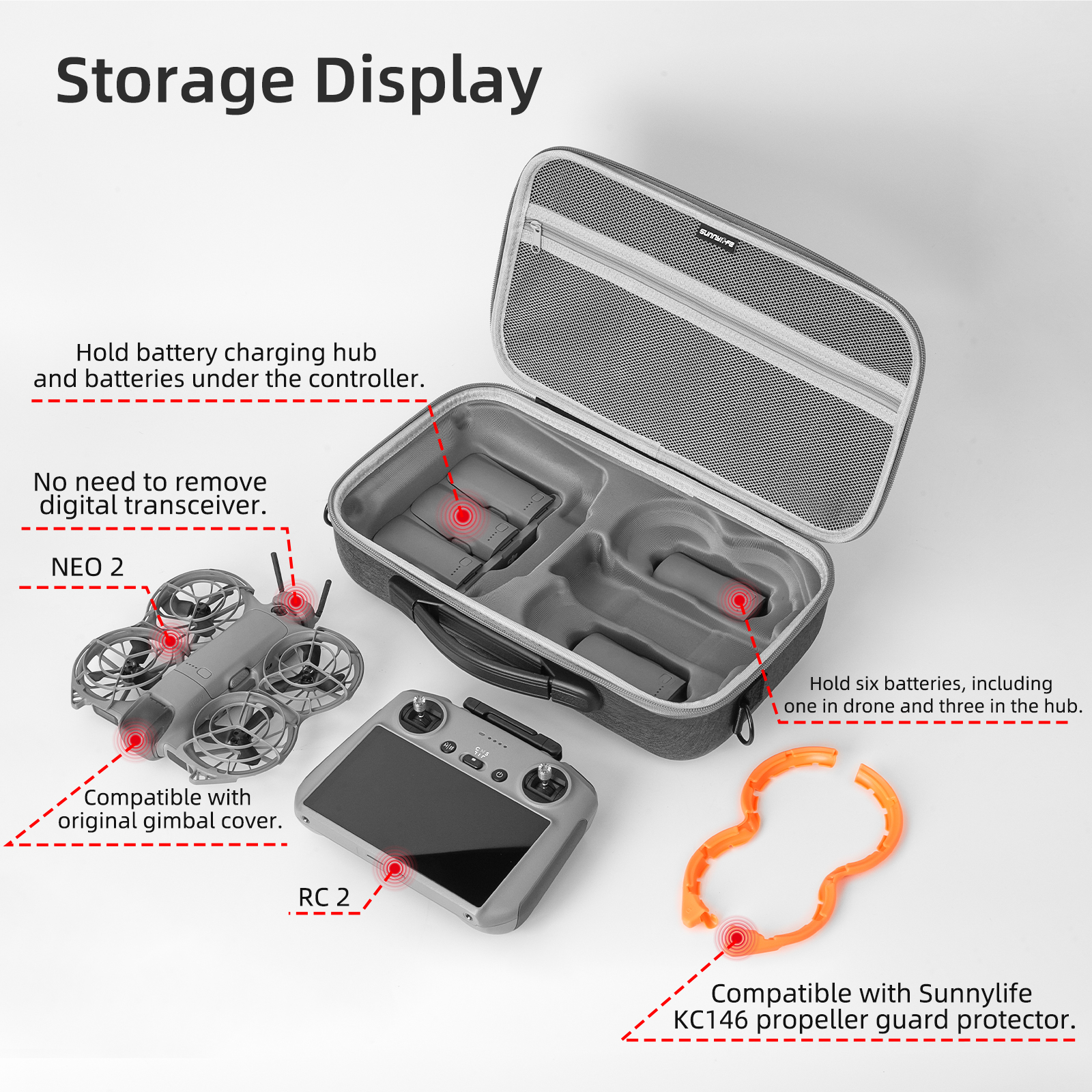 Portable Carrying Case For DJI - огляд і ціна Drone Controller Hood