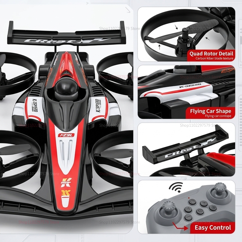 Mini RC Flying Car Transformab - огляд і ціна Drone Control Stick